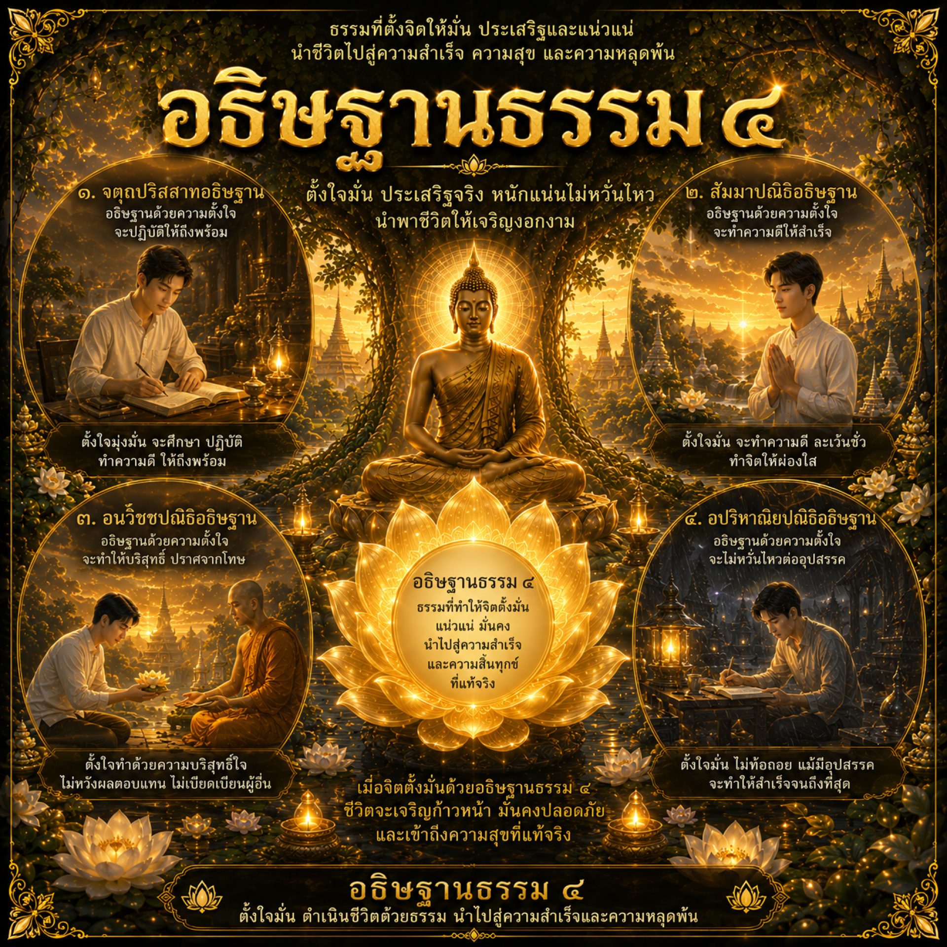 อธิษฐานธรรม ๔ cover