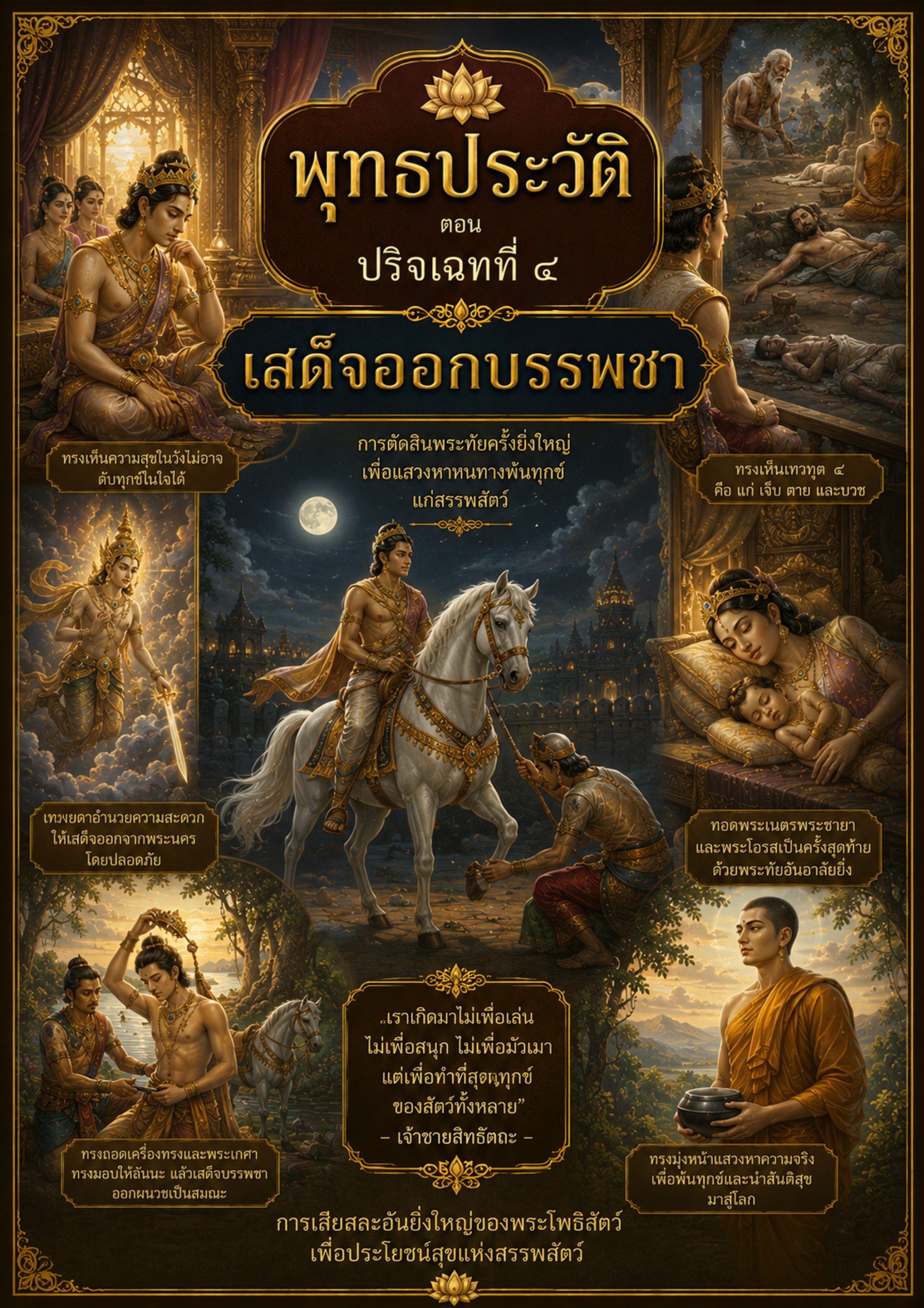 ปริจเฉทที่ 4 : เสด็จออกบรรพชา cover