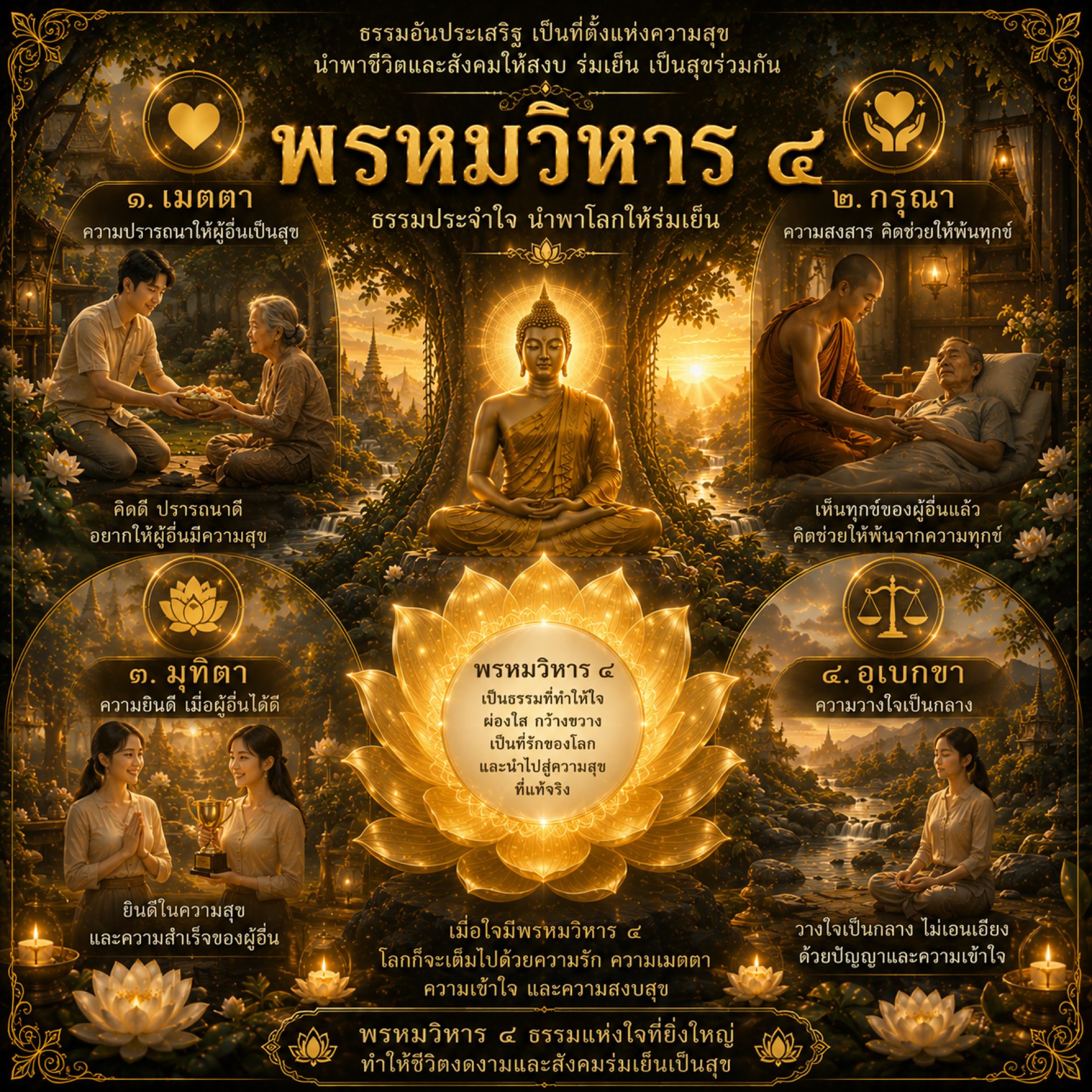 พรหมวิหาร ๔ cover