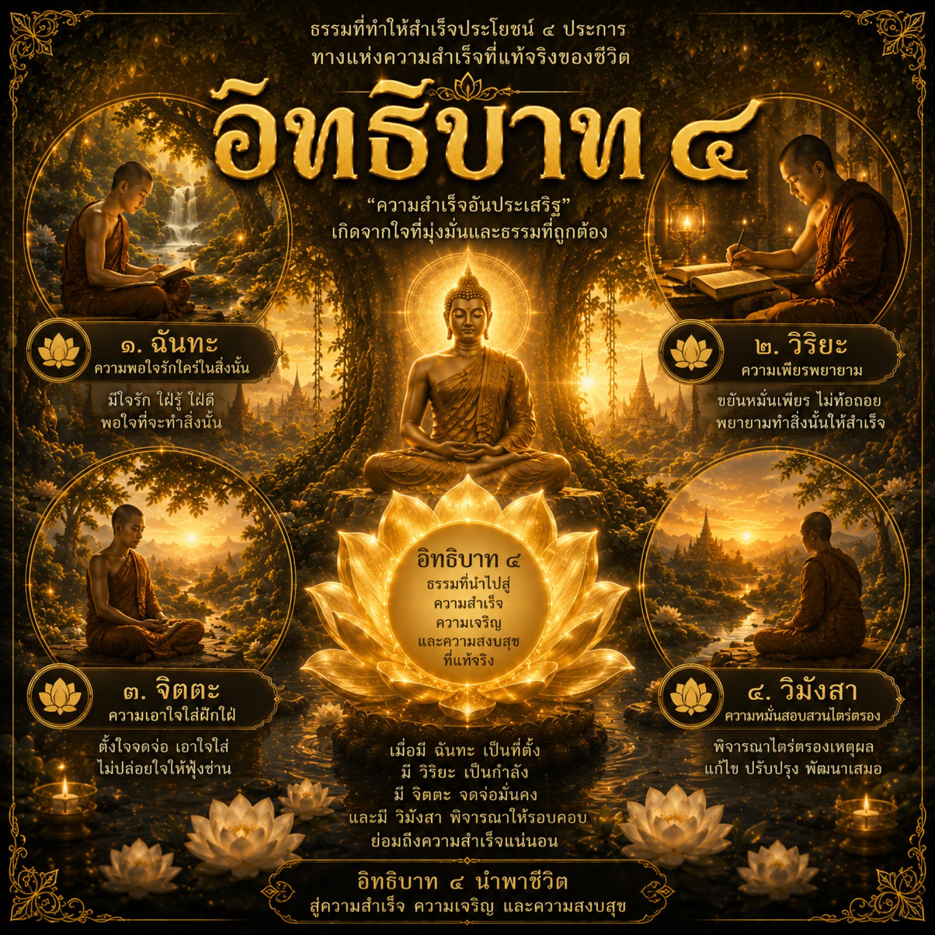 อิทธิบาท ๔ cover